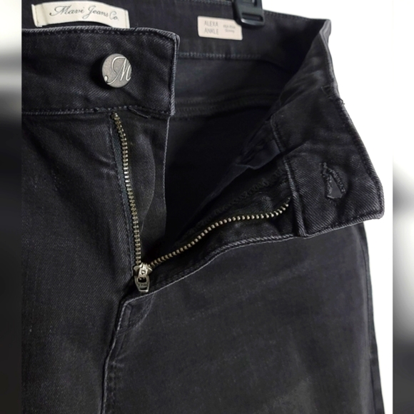 Mavi Black denim "Alexa" mid-rise skinny jeans.  Size 30 - Picture 6 of 12